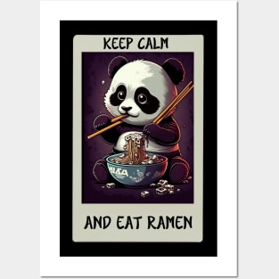 Panda Sweet Ramen Eat Cute Posters and Art